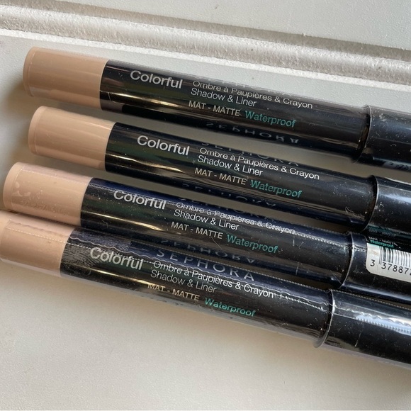 Sephora Colorful Shadow And Liner Pencil Crayon 35 Cafe Au Lait Sealed Set Of 4 - Picture 8 of 11